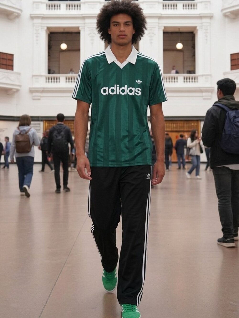 Adidas Originals Men’s Short Sleeve Jersey KE3582 Medium Collegiate Green